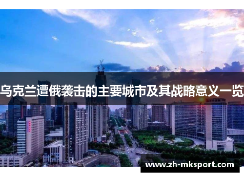 乌克兰遭俄袭击的主要城市及其战略意义一览